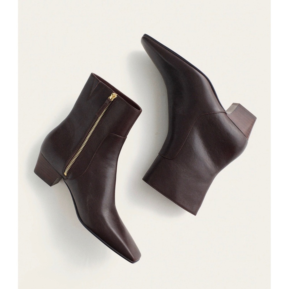 Madewell the Lexie boot 8.5 dark brown leather